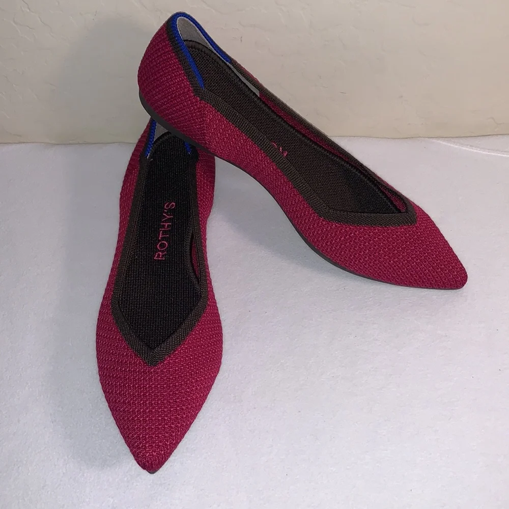 ROTHY’S SIZE 6.5 BRAND NEW AND GORGEOUS THE POINT SLIP ON FLATS - Picture 9 of 10